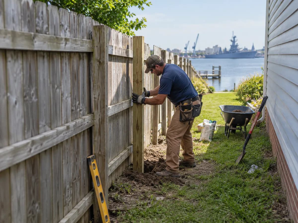 Fence Repair in Portsmouth, VA